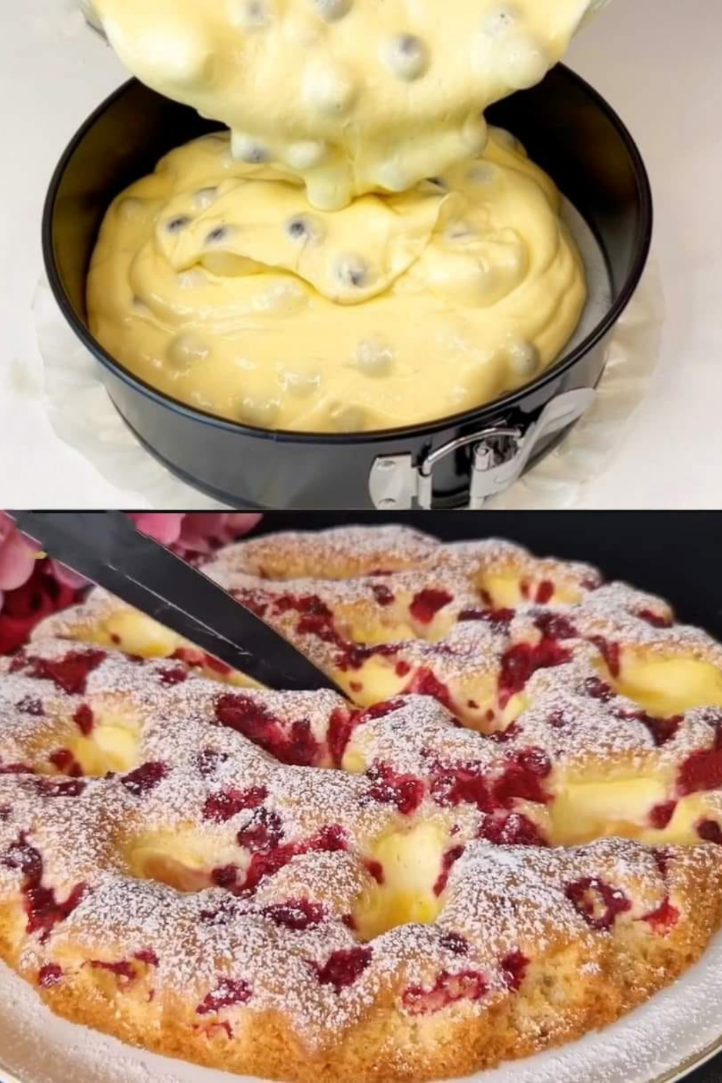 Blitz-Kirschkuchen mit Vanillepudding – schmilzt auf der Zunge!