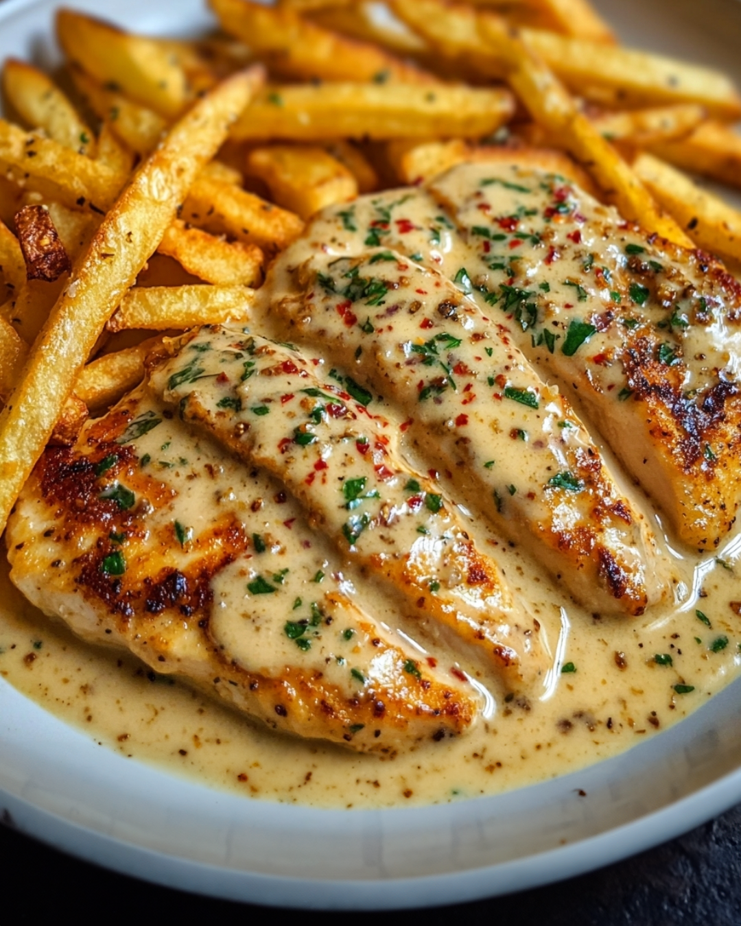 Hausgemacht und unwiderstehlich: Hähnchenfilet in cremiger Knoblauchsauce