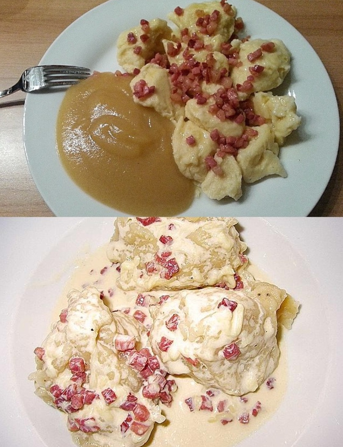 Mehlklöße, die Sauce ist sooo lecker