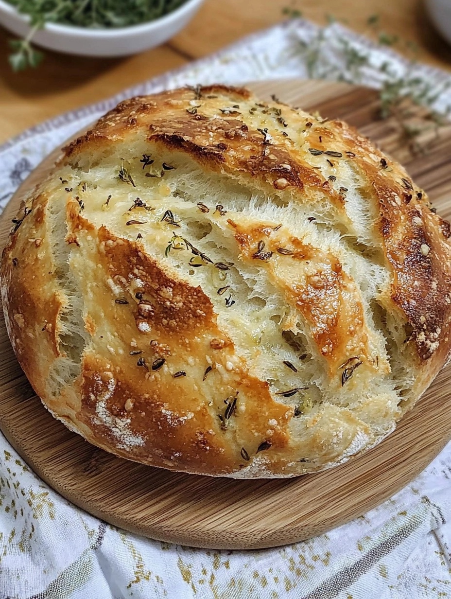 Kneten? Nicht nötig! Einfaches Tassenrezept für Knoblauchbrot