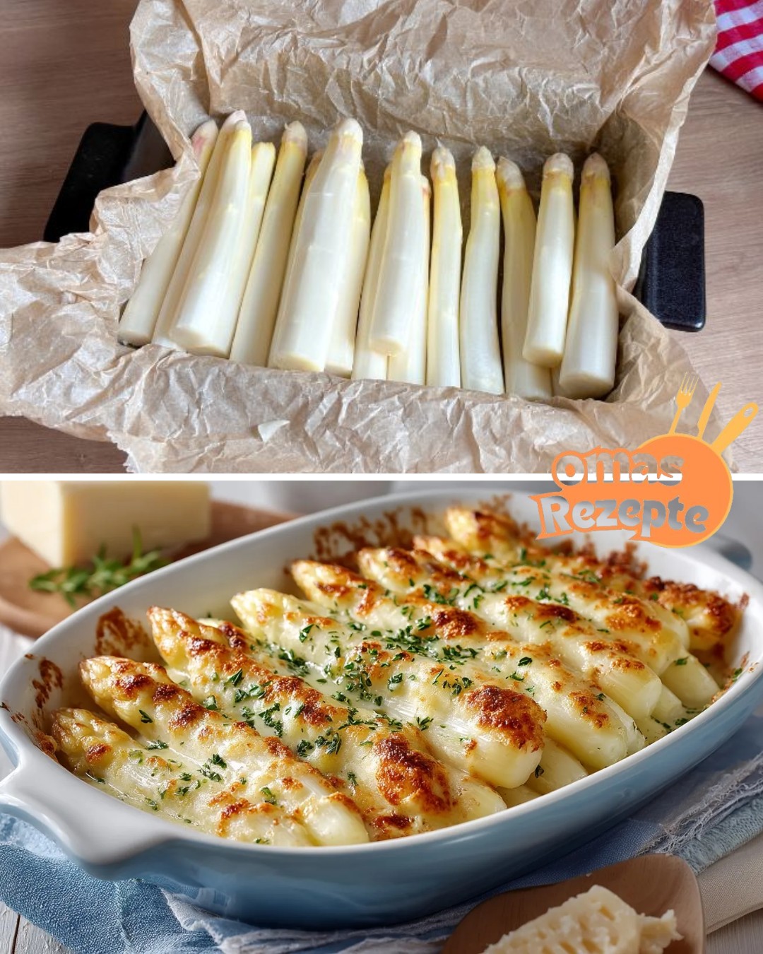 🍽️ Spargel aus dem Ofen – Schmeckt immer & in wenigen Minuten vorbereitet! 😋🌿
