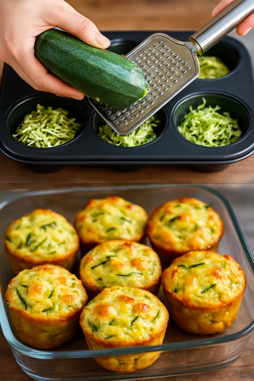 🥰🥙 Zucchini-Muffins – Leicht, praktisch und perfekt für jede Tageszeit!