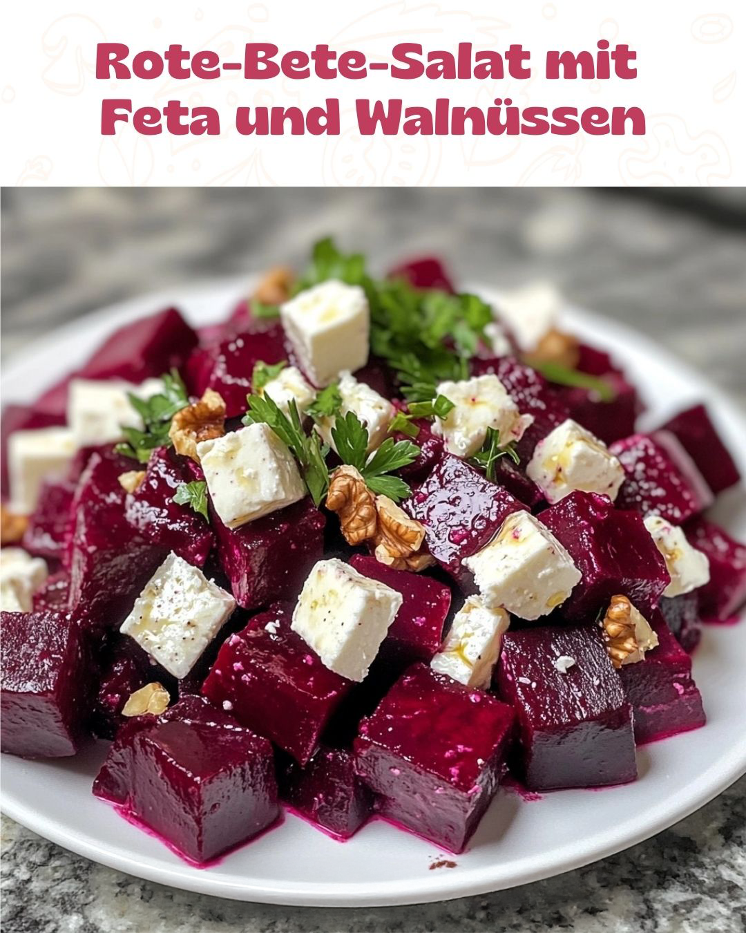🥗 Rote-Bete-Salat mit Feta und Walnüssen – Der ultimative Crunch!