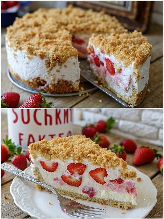 🍓 Erdbeerkuchen ohne Backen – Besser als Eis!