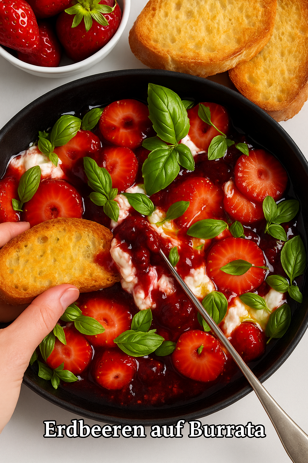 🍓🤤😇 Erdbeeren auf Burrata – Sommergenuss pur!