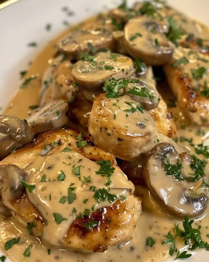 🍗 Hähnchenbrust in Champignonsauce