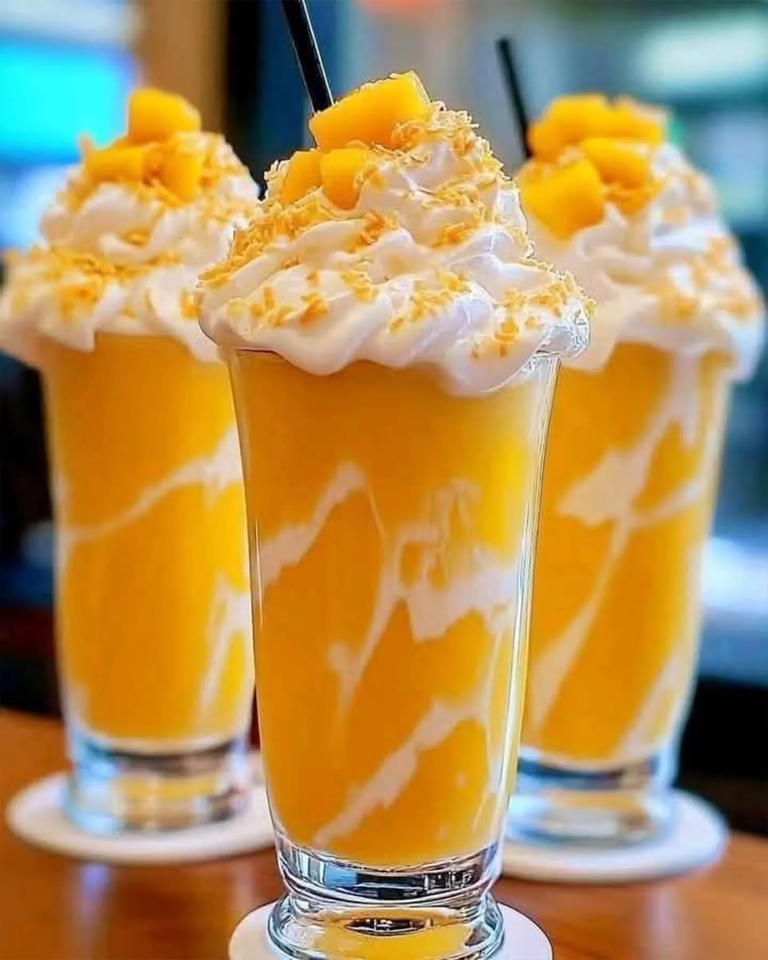🥭 Mango Coconut Milkshake – Tropischer Genuss im Glas! 🥥