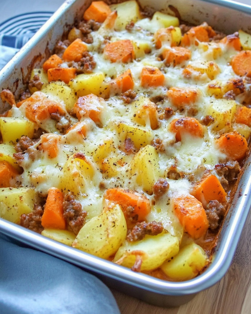 🥦 Kohlrabi-Hackfleisch-Auflauf zum Abnehmen – Der perfekte Low-Carb Genuss! 🍅