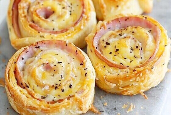 🧀 Blätterteig-Schnecken mit Käse – Kinder lieben sie! 🧒👧