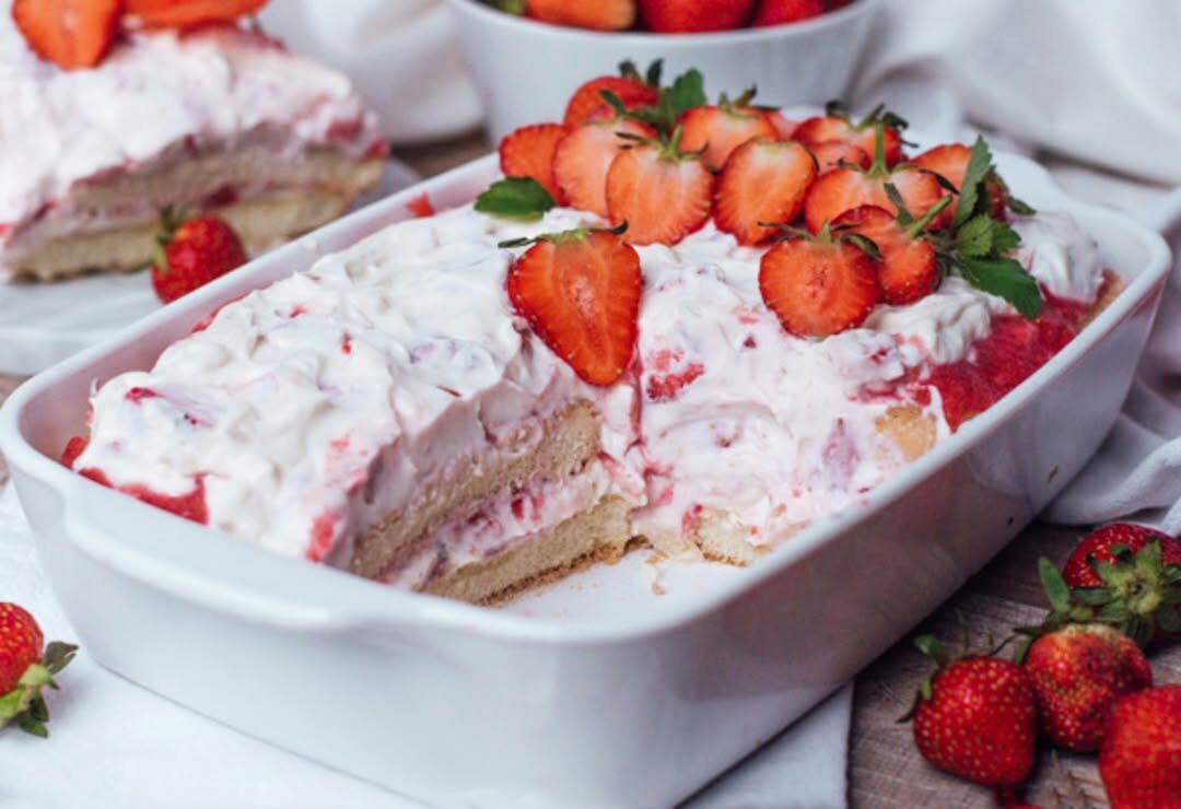 🍓 15 Minuten Erdbeertiramisu – Süß, frisch & blitzschnell! 🍓