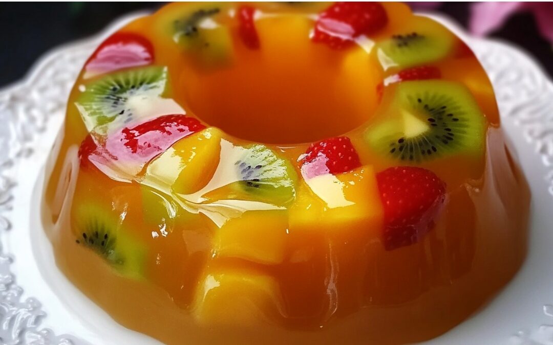 🍊 Orangen-Frucht-Gelatine-Ring (ohne Backen)