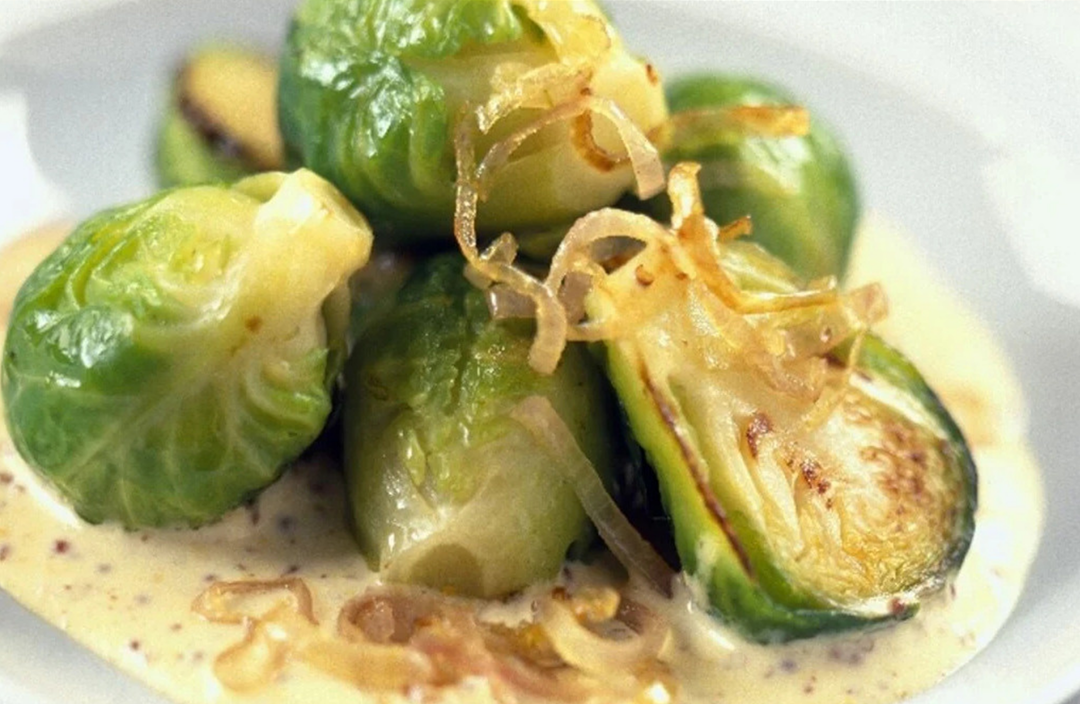 Rosenkohl in Frischkäse-Senfsauce – jedes Jahr ein Muss!