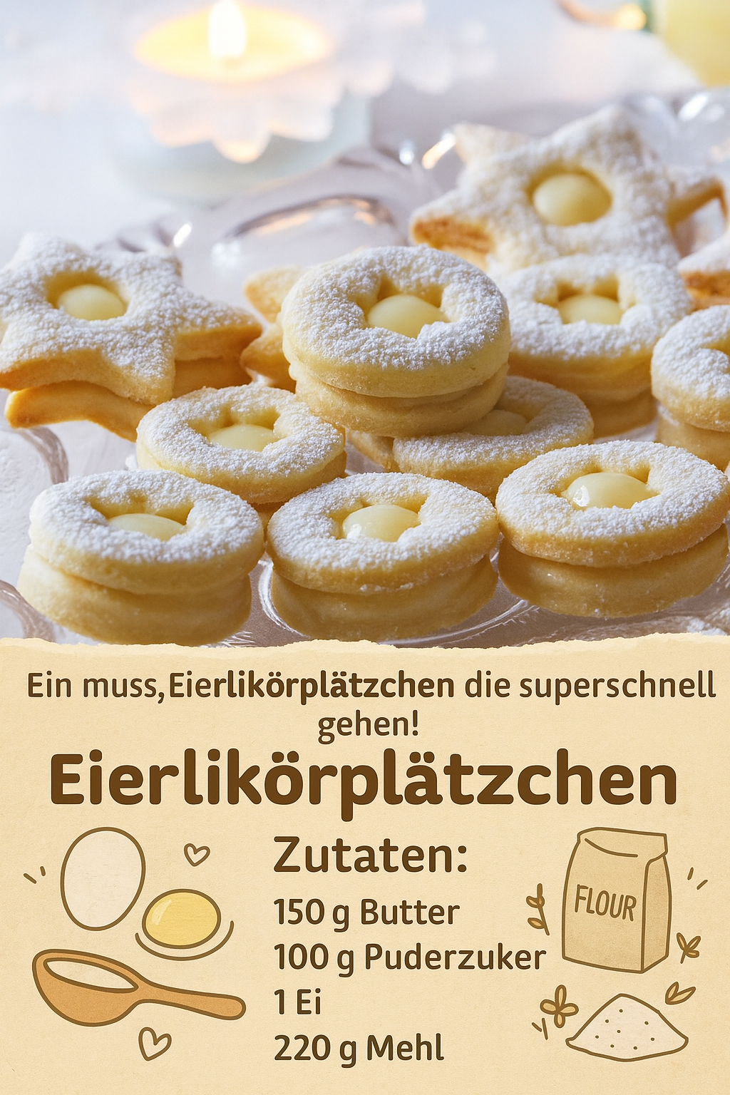 Ein muss, Eierlikörplätzchen die superschnell gehen!