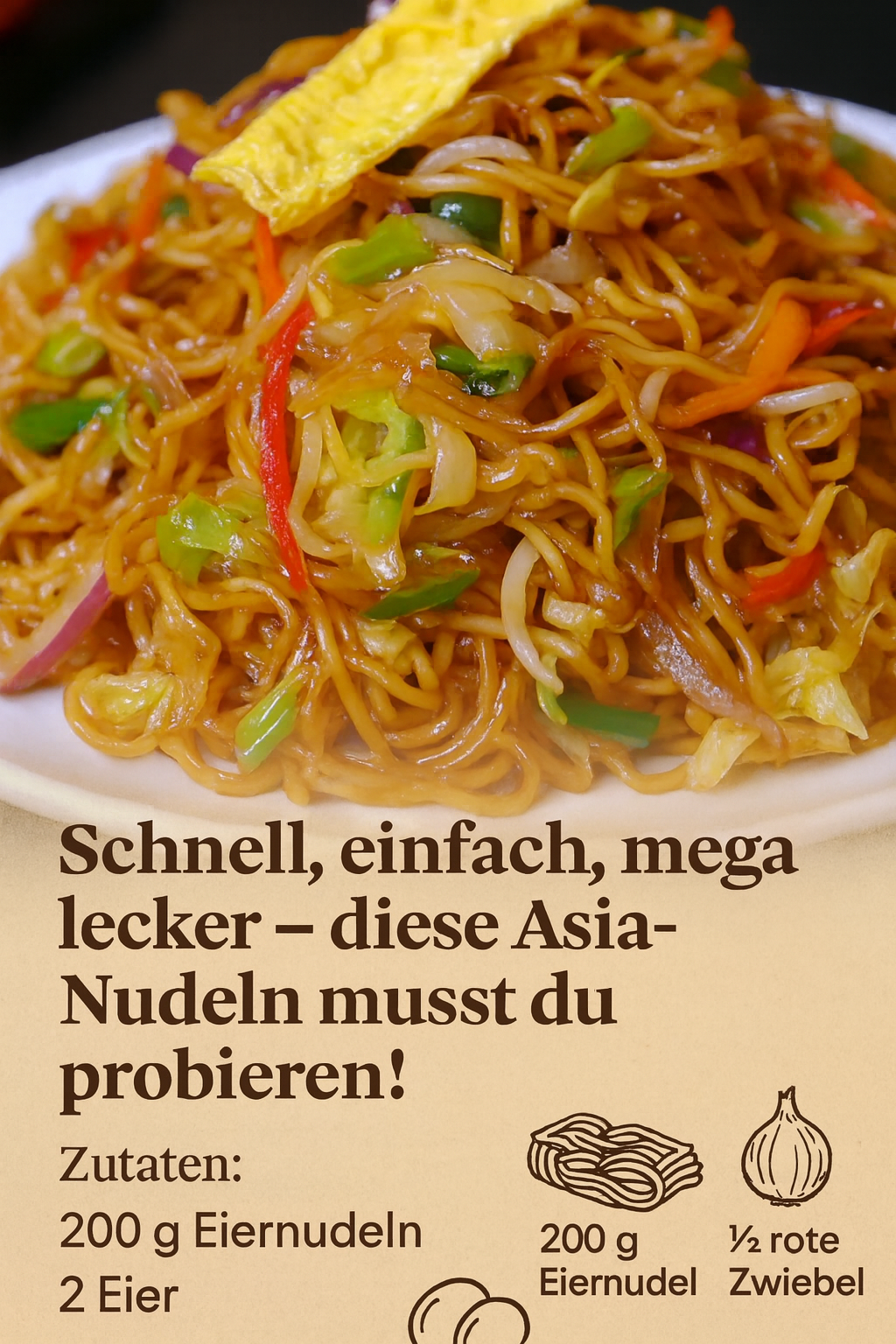 Schnelle Asia-Nudeln – einfach, würzig & unglaublich lecker
