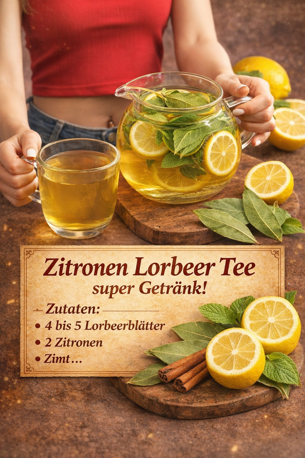 Zitronen-Lorbeer-Tee – ein wohltuendes Getränk für Körper & Geist