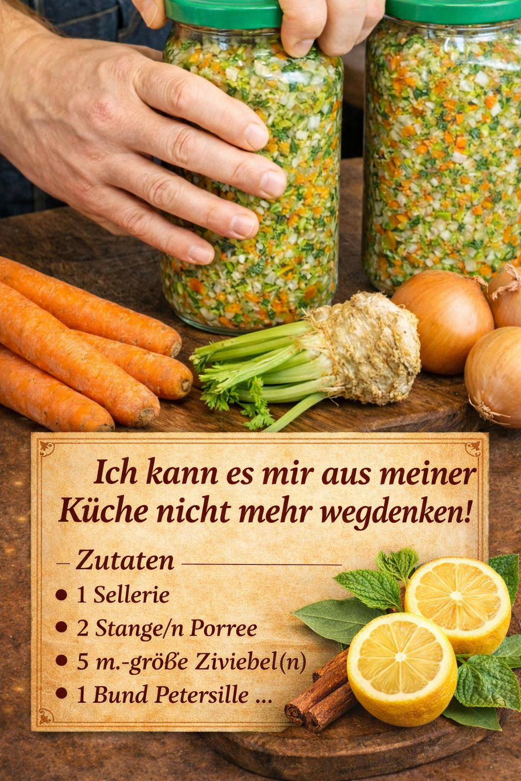 Bis zu 1 Jahr haltbar – Selbstgemachtes Suppengewürz ganz ohne Fertigprodukte