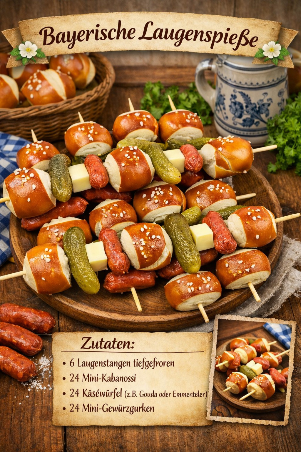Bayrische Laugenspieße – Fingerfood, das immer geht