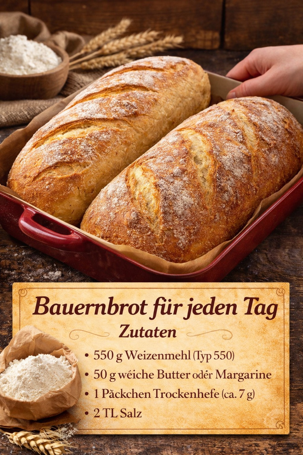 Das beste Brot überhaupt – Bauernbrot mit Gelinggarantie!