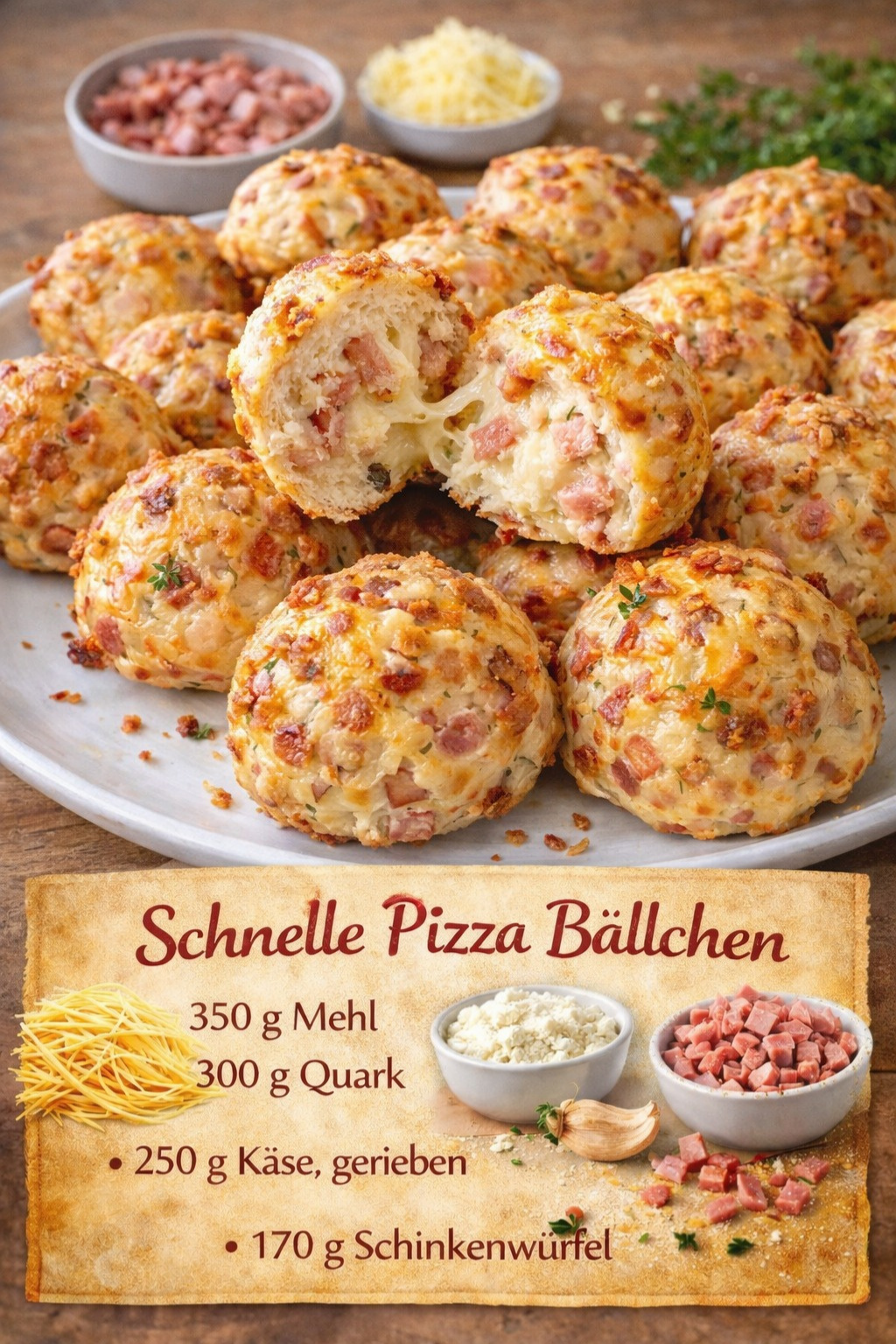 Suchtfaktor garantiert – schnelle Pizza Bällchen