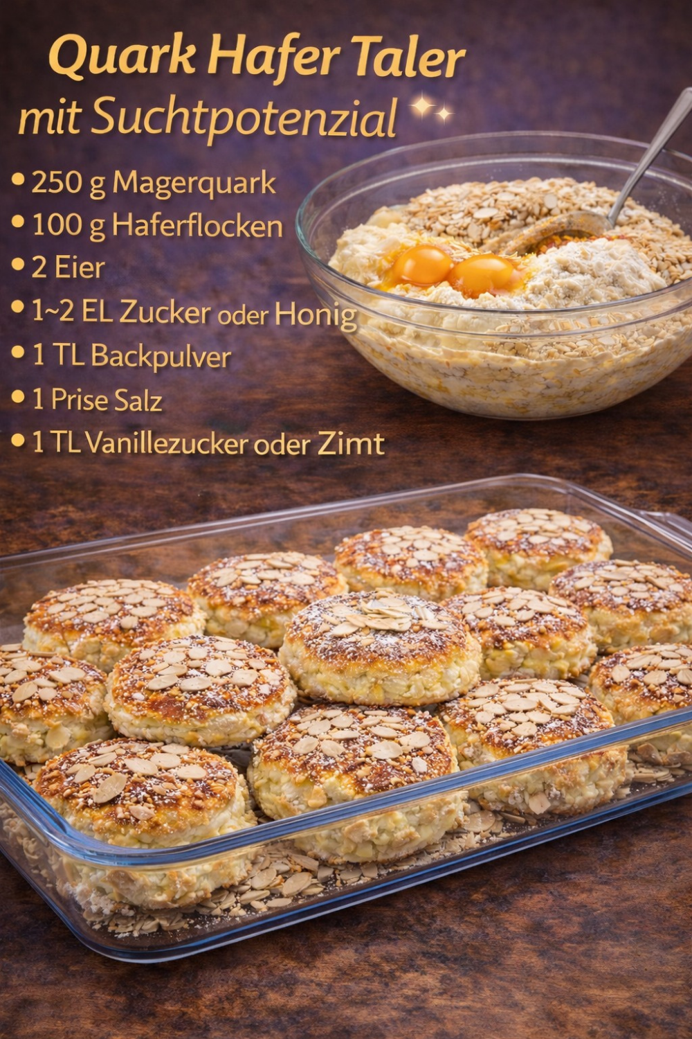 Absolut lecker! Quark-Hafer-Taler mit Suchtpotenzial 😍🥞